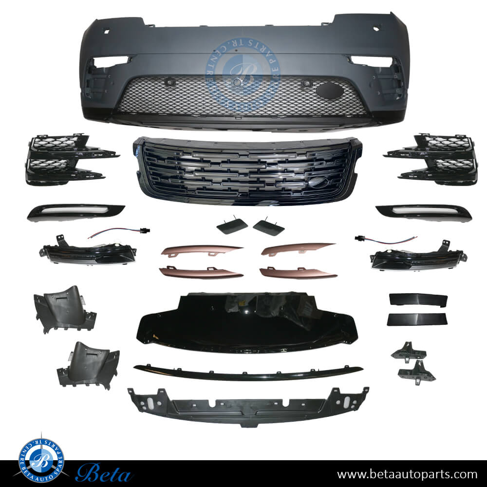Front Bumper with ACC 2024 R-Dynamic Look for Range Rover Velar 2017-Up models, Part Number LR143261 Front Bumper with ACC 2024 R-Dynamic Look for Range Rover Velar 2017-Up models, Part Number LR143261